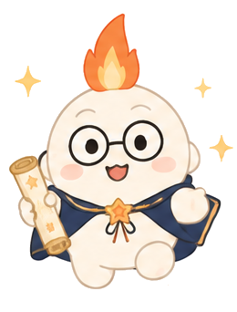 ドリム。頭に炎がある小さな元マーケティングの神様